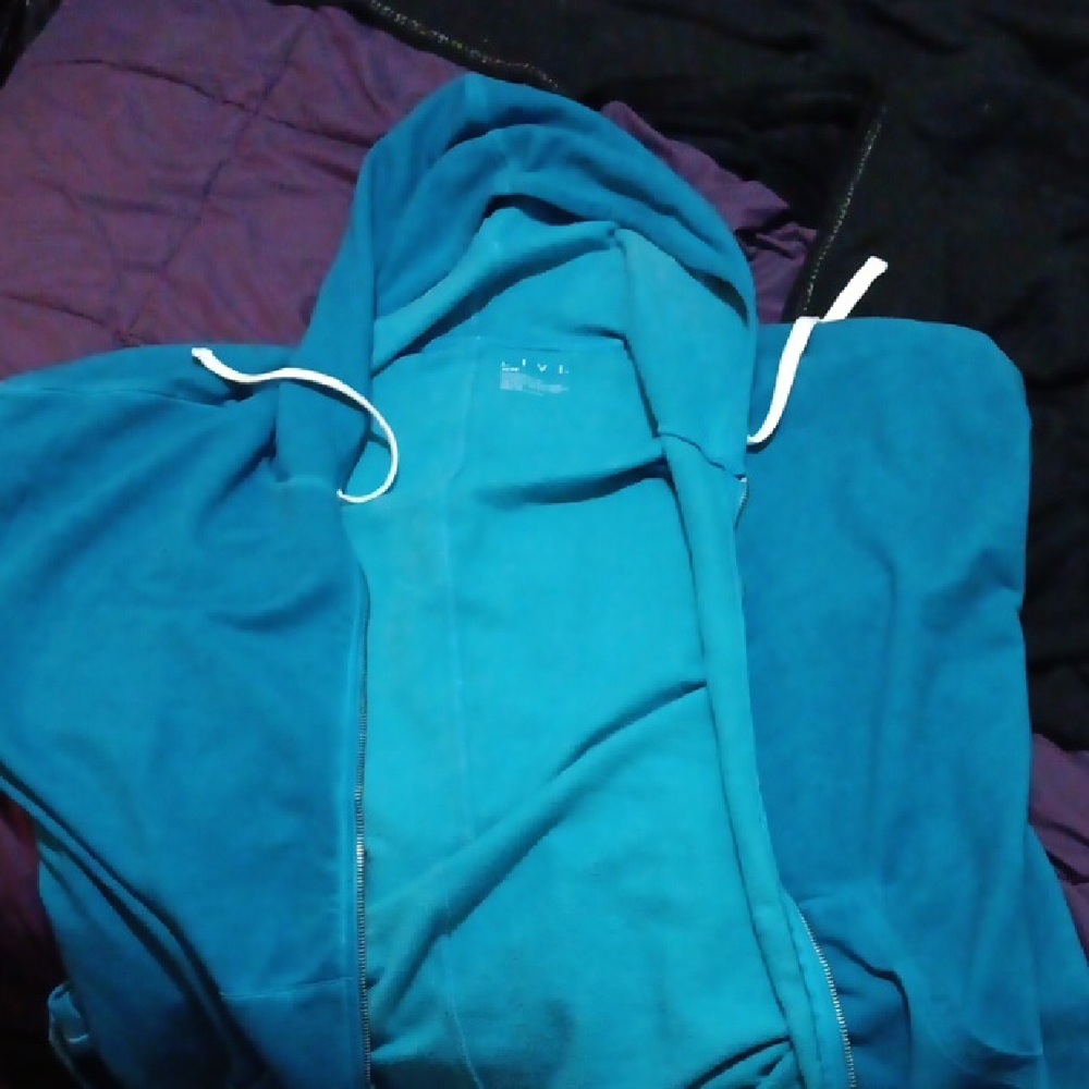 Blue Zip-Up Hoodie